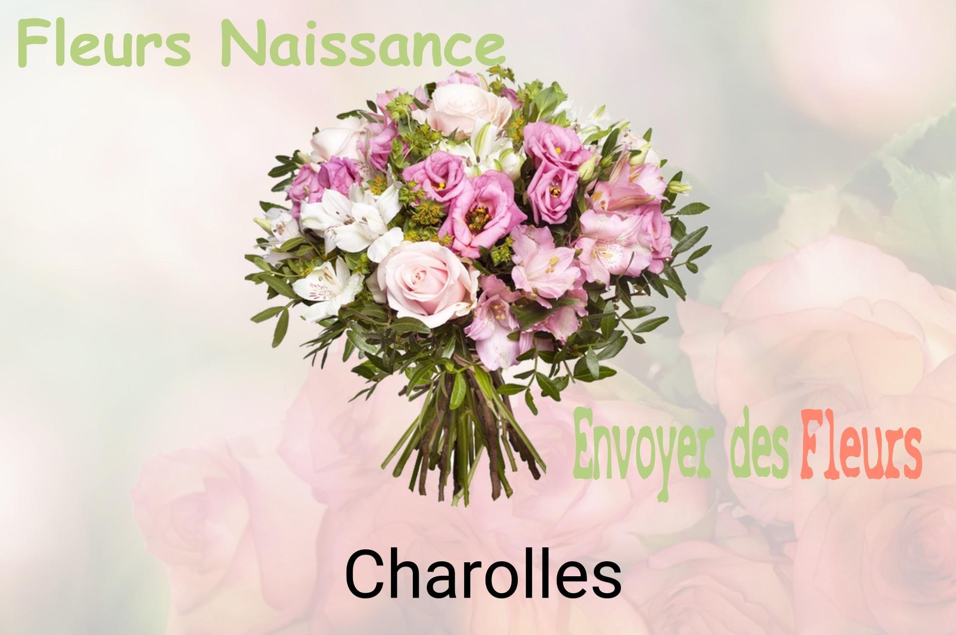 Bouquet de fleurs de naissance livré à Charolles